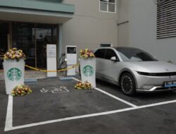 Starbucks Lebak Bulus menjadi tuan rumah Hyundai EV Fast Charging Station