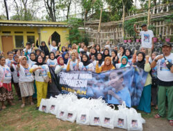 Relawan Mas Gibran Mengadakan Senam Sehat dan Pembagian Sembako di Jawa Barat