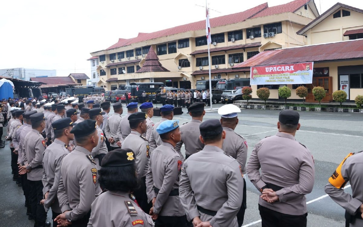 2,100 Personel Bersatu untuk Menjaga Kedatangan Jenazah Lukas Enembe