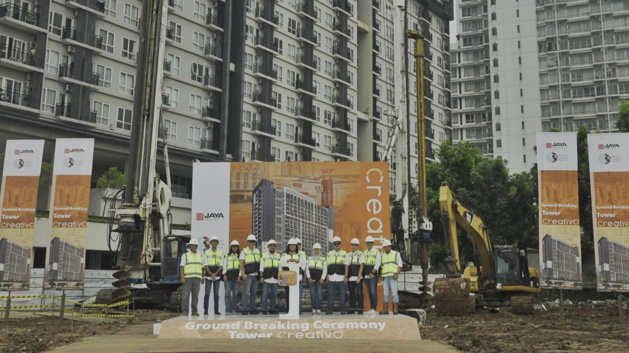 Groundbreaking Tower Creativo Jaya Real Property Dimulai