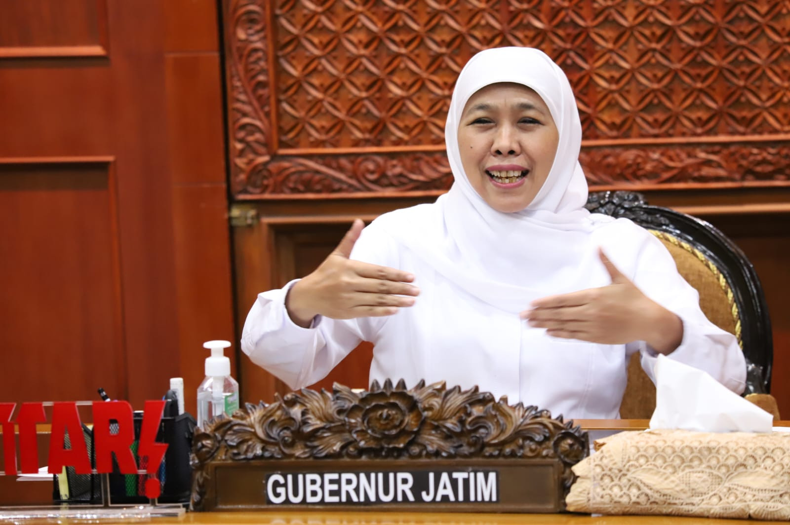 Khofifah Meminta Kementerian Lingkungan Hidup dan Kehutanan Untuk Menempatkan Tim Manggala Agni di Jawa Timur