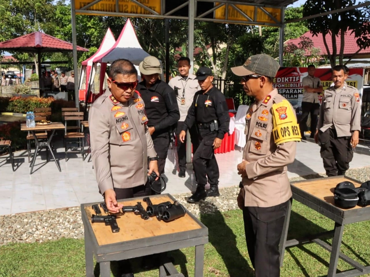 Kapolda Sumut Melakukan Uji Coba Lapangan Tembak Polres Sergai, AKBP Oxy: Meningkatkan Semangat Kami