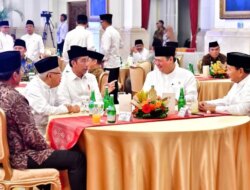 Momen Akrab Prabowo Subianto dan Jokowi di Acara Bukber di Istana Negara