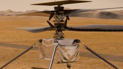 Pesan dari Mars dikirimkan ke Bumi melalui helikopter