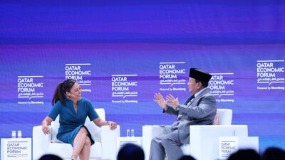 Prabowo Subianto Jawab Tuntas soal Demokrasi di Kepemimpinannya di, Tuai Tepuk Tangan di Qatar Economic Forum