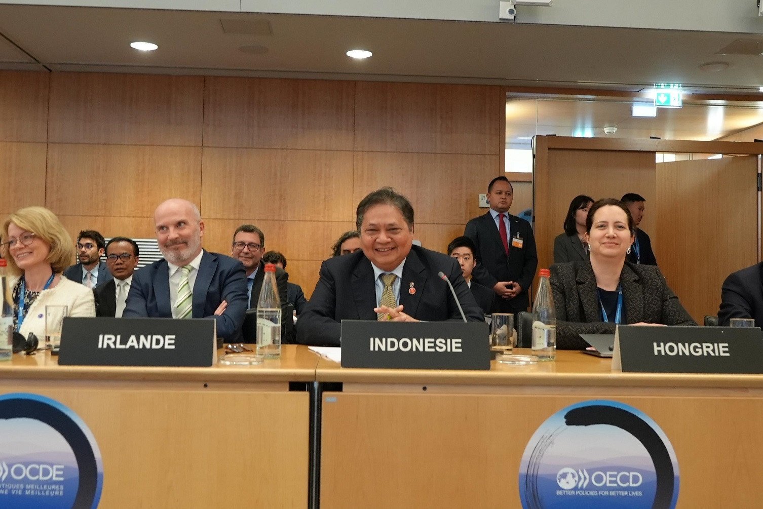 Airlangga Menko presents 3 important issues during his speech at OECD