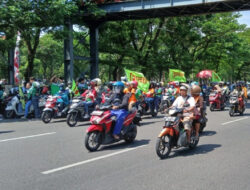 Padatnya Jalan Ahmad Yani karena Massa Buruh, Pengguna Jalan Keluhkan Kemacetan