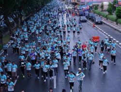 Riau Bhayangkara Run 2024 Membludak dengan 10 Ribu Peserta di Jalan Sudirman Pekanbaru