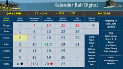 Kalender Bali Senin 15 Juli 2024: Hindari Bersanggama, Anak yang Lahir Dipercaya Akan Menghadapi Kesialan