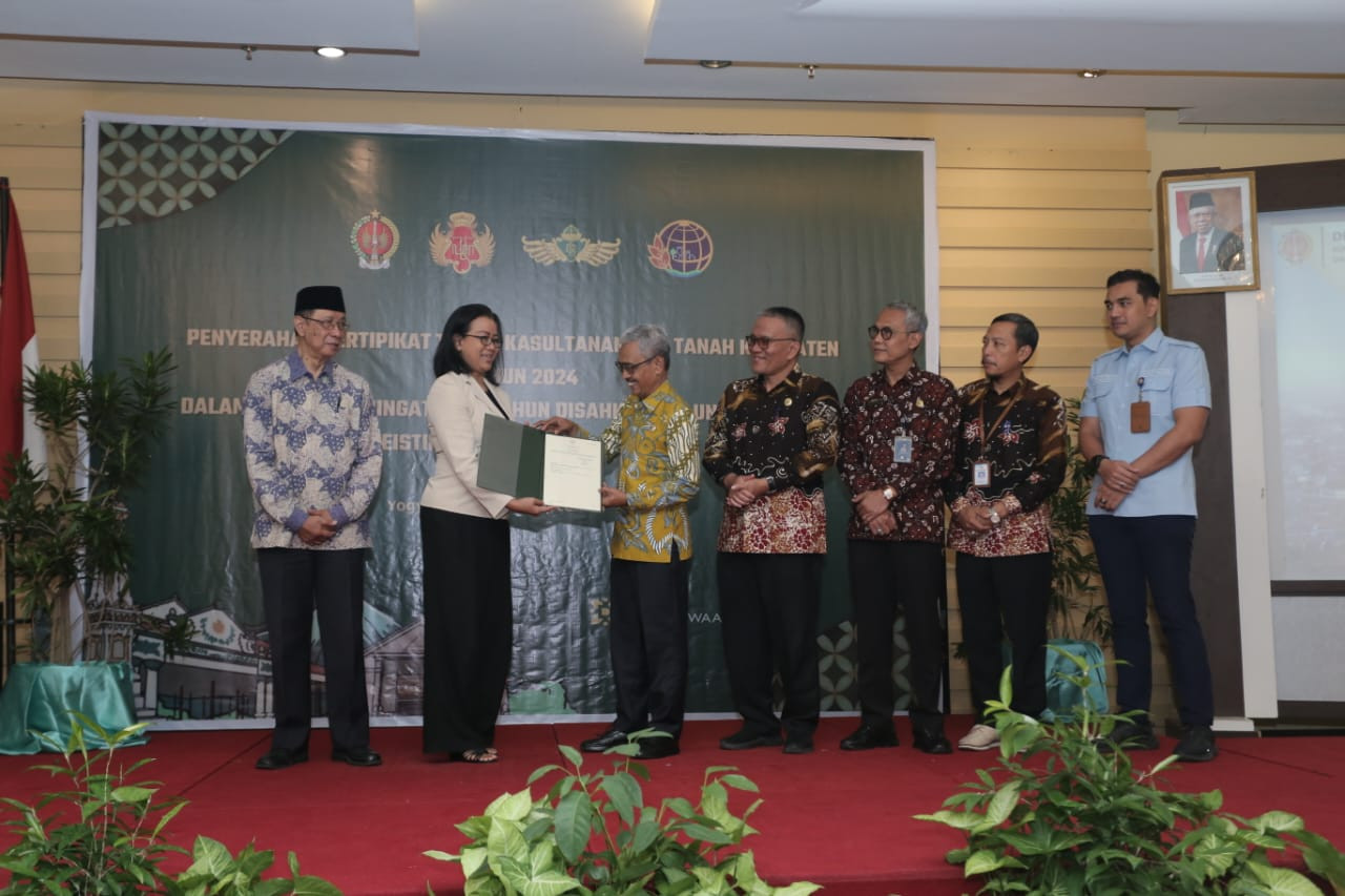 Pemprov DIY Mengeluarkan Ribuan Sertifikat Sultan Ground dan Pakualaman Ground